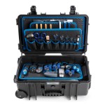 JUMBO 6600 tool case with pockets and trolley 550x350x225 mm